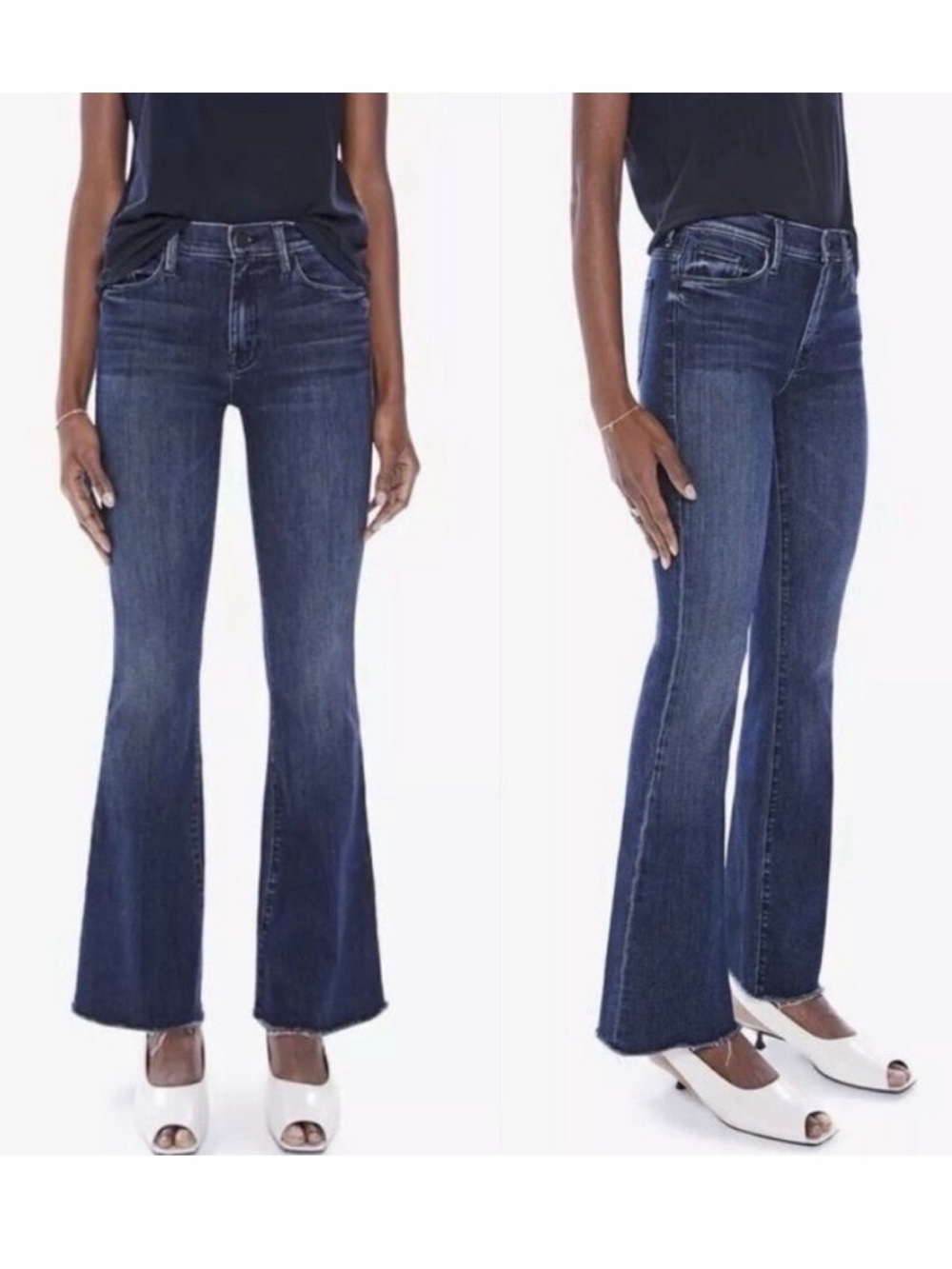 MOTHER The Weekender Fray Flare Jean in Mint Condition Size 25